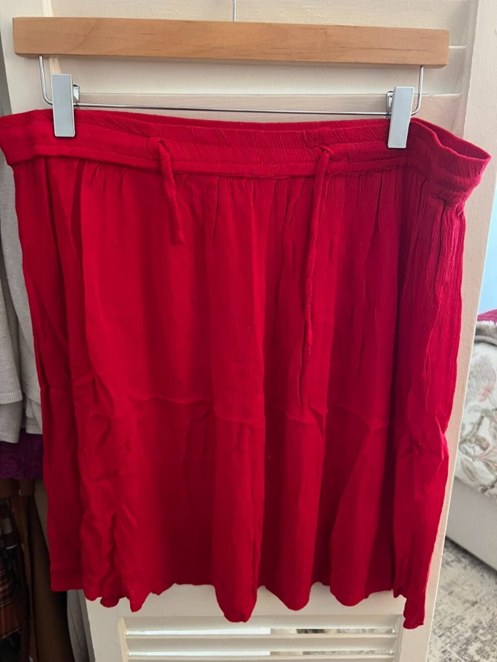 Red Boho Skirt
